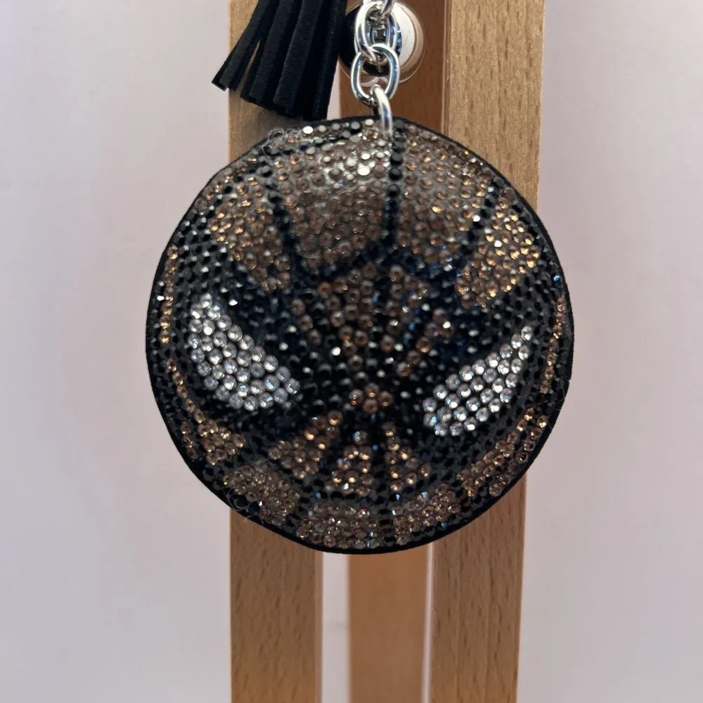 Spiderman Face Bling Bag Charm / Keychain W/ Tassel